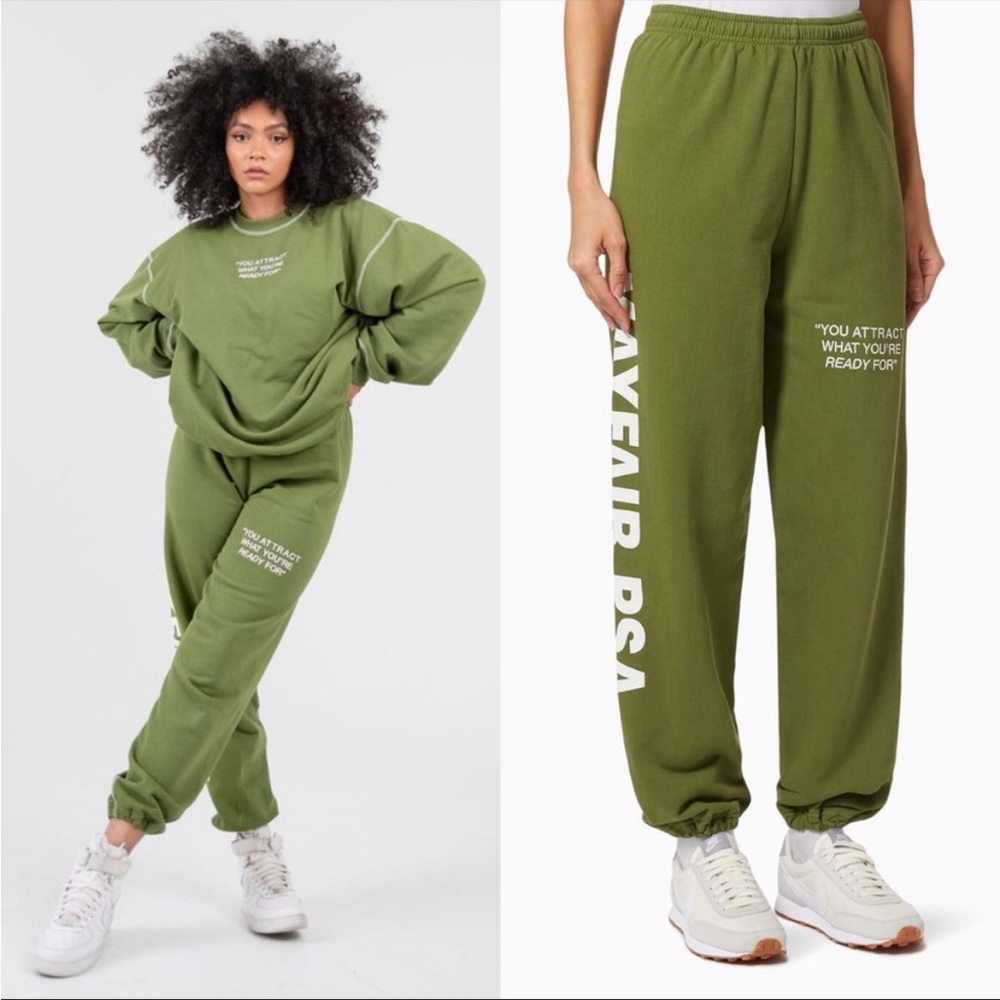 Mayfair The Label PSA Green Sweatpants